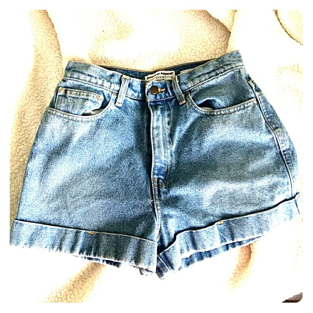 American apparel cuff shorts
